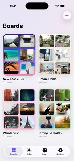 Wishframe board library